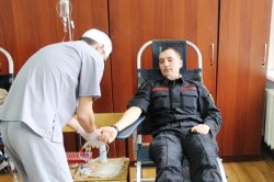Военнослужащие ВС РК сдали почти 30 литров крови (ФОТО)